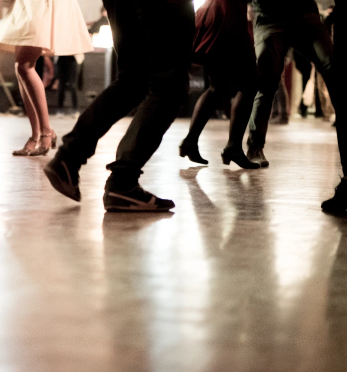 Tanzgruppe bei einer Veranstaltung in der ADTV Tanzschule Petra Paust in Münsingen